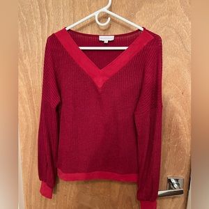 Brickyard Buffalo V neck sweater